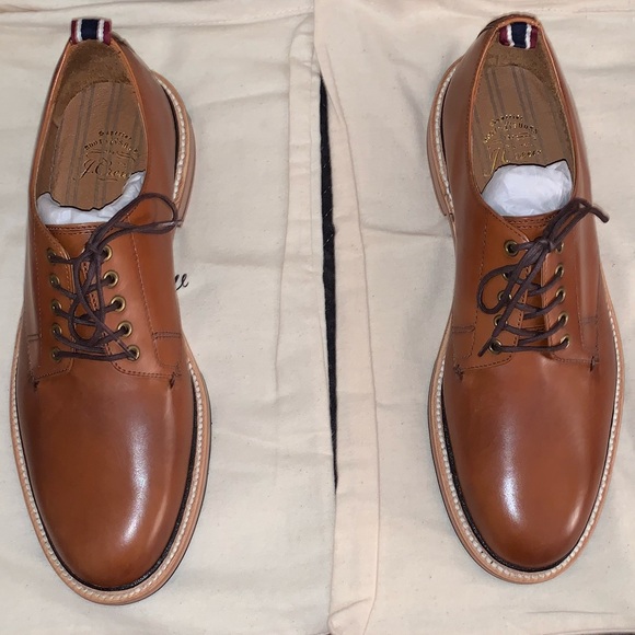 J. Crew Other - Oar Stripe Italian Leather Derby’s - J Crew